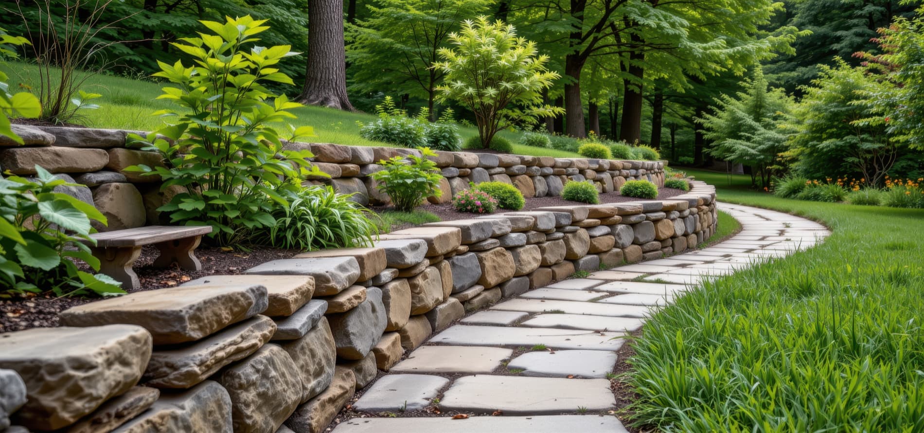 Landscape wall garden